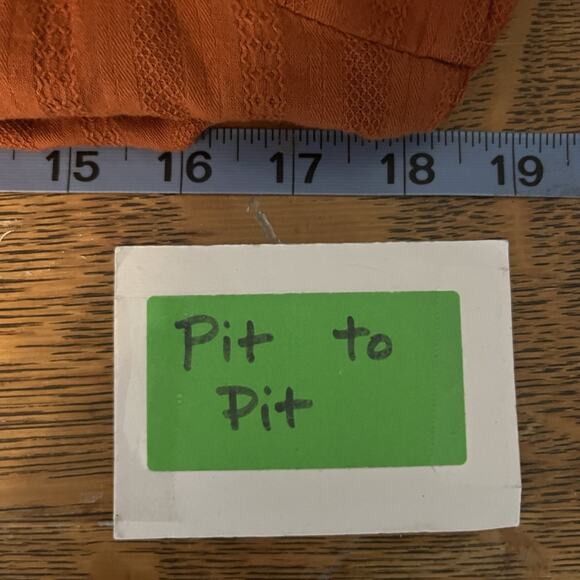 Umgee Women Milk Maid Smocked Tiered Orange Dress L Balloon Sleeve Cottage Fall - Picture 9 of 13